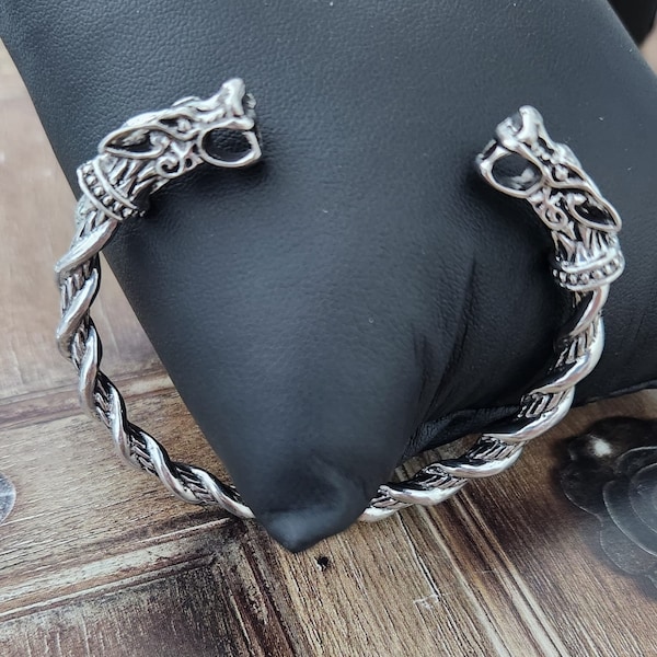 Viking wolf bracelet,Odin's oath ring,Norse Jewelry ,Ragnar Arm Ring ,Viking Torc , Ferir Wolf Bracelet ,Viking Jewelry, Viking bracelet men