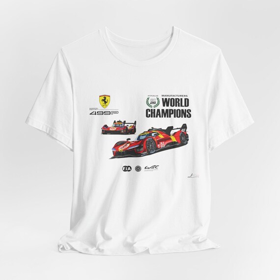 This Ferrari 499P WEC World Champions 2025 T-Shirt | Motorsport Graphic Tee