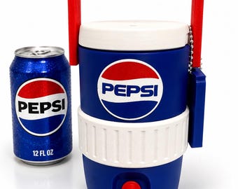 Retro 3D Printed Soda Can Cooler | Hidden Vintage Drink Holder, Keychain Opener