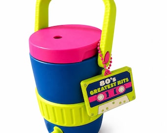 Retro 80s Cassette Tape Can Cooler: 3D Printed Drink Holder (12oz)