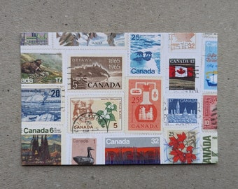 Canada Stamp Postcard - Perfect for Postcrossing!