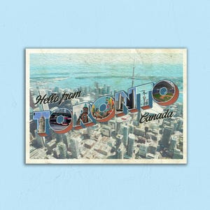 Carte postale Bonjour de Toronto - Parfaite pour les traversées !