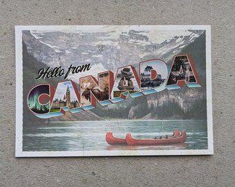 Hello from Canada Postcard - Perfect for Postcrossing!