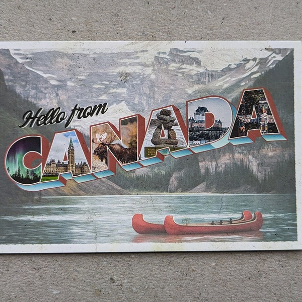 Hello from Canada Postcard - Perfect for Postcrossing!