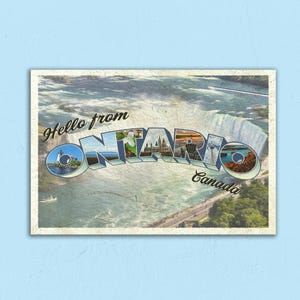 Carte postale Bonjour de l'Ontario - Parfaite pour les traversées !