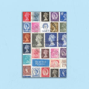 Carte postale timbrée de la reine Elizabeth II - Parfaite pour les traversées !