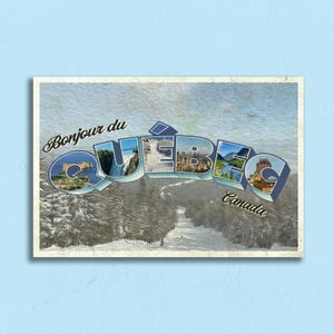 Carte postale Bonjour du Québec - Parfaite pour la traversée !