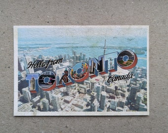 Hello from Toronto Postcard - Perfect for Postcrossing!