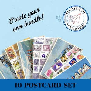 Lot de 10 cartes postales - Créez votre propre lot !