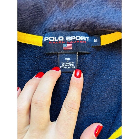 90s Polo Sport Ralph Lauren Large Usa Flag Spell Out Sweatshirt