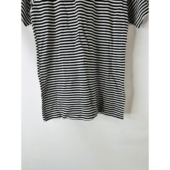 70s Womens Large Micro Stripe Short Sleeve T Shir… - image 5