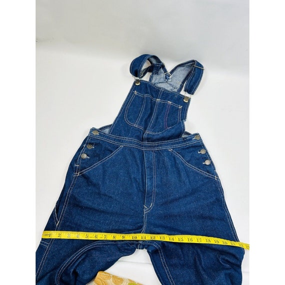 80s Womens 12 Indigo Wash Blue Baggy Denim Jean B… - image 9