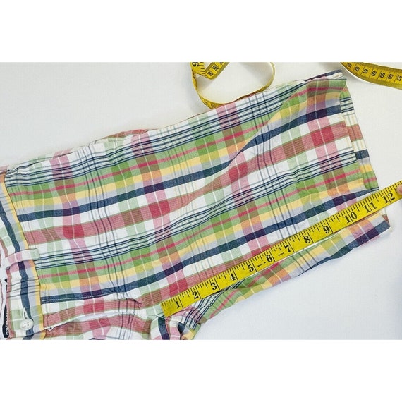 90s Ralph Lauren Womens 6 Rainbow Madras Plaid Co… - image 5