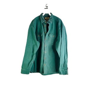 Stamain Chemise Carreaux Flanelle Femme Bucheron Western Chemise Retro Casual Blouse Manches Longues Boutonnée Bleu/Vert S