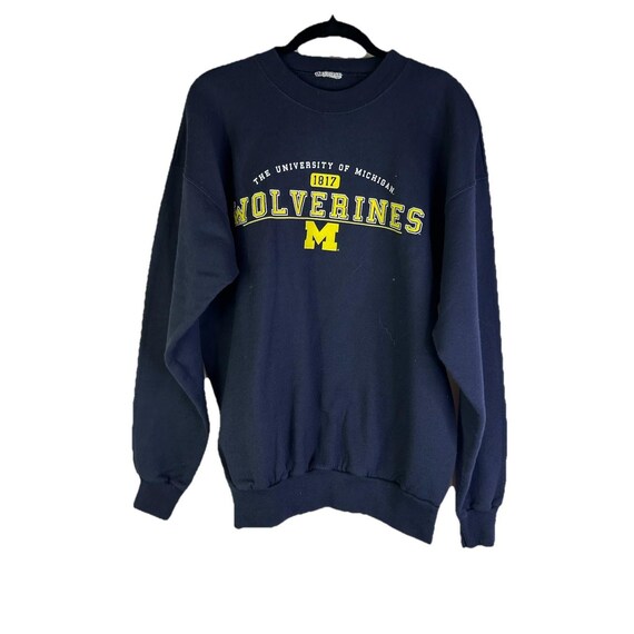 90s Womens XL Michigan Wolverines Faded Crewneck Sweatshirt, Vintage Michigan crewneck Sweatshirt, Michigan Wolverines Sweatshirt