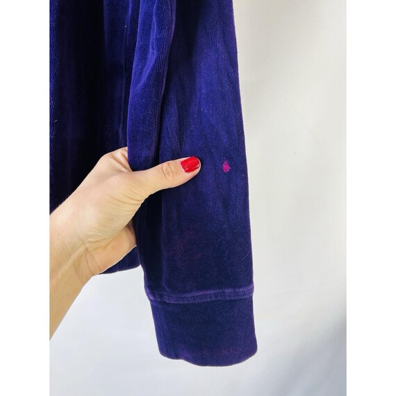 90s Lauren Ralph Lauren Monogram Crest Velour Velvet … - Gem