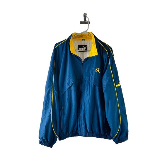 90s Puma Mens Large Big House Football Michigan W… - image 1