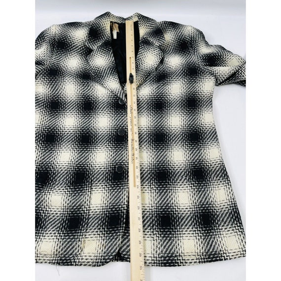 90s Pendleton Womens 14 Wool Gingham Plaid Button… - image 5