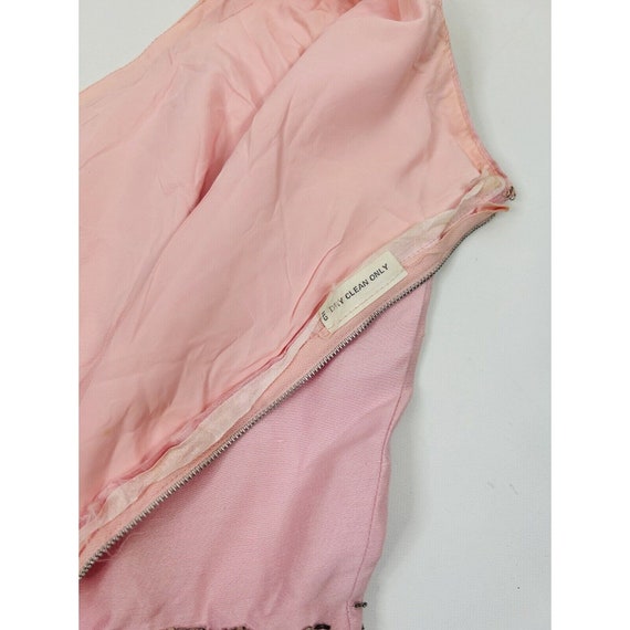 1950s Blush Pink Embellished Beaded Maxi Prom Dre… - image 7