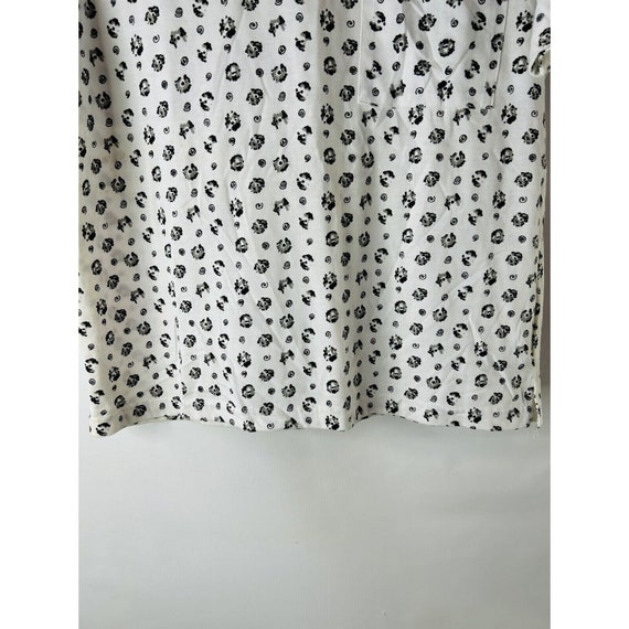 80s Womens Medium Printed Baggy Oversized Pocket … - image 5