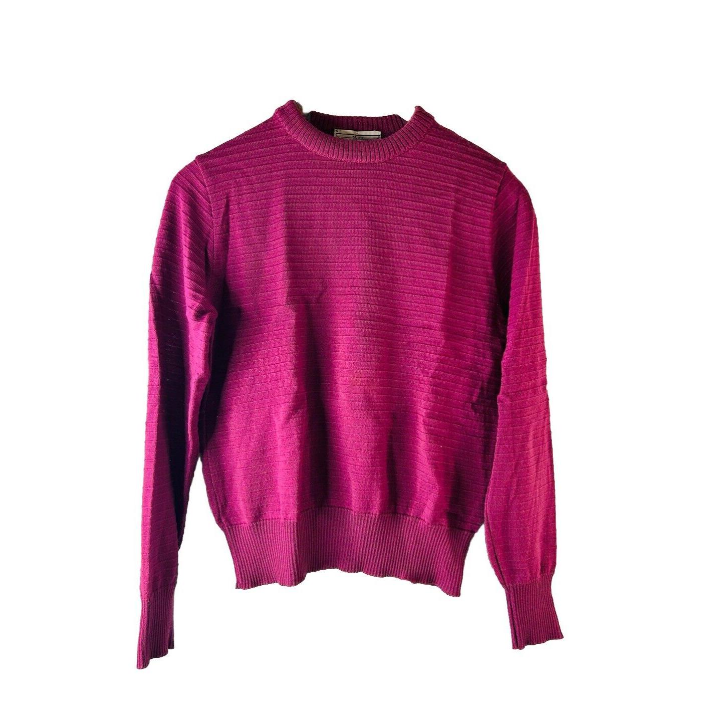 80s Pendleton Womens Small Virgin Wool Lightweight Textured Knit 
