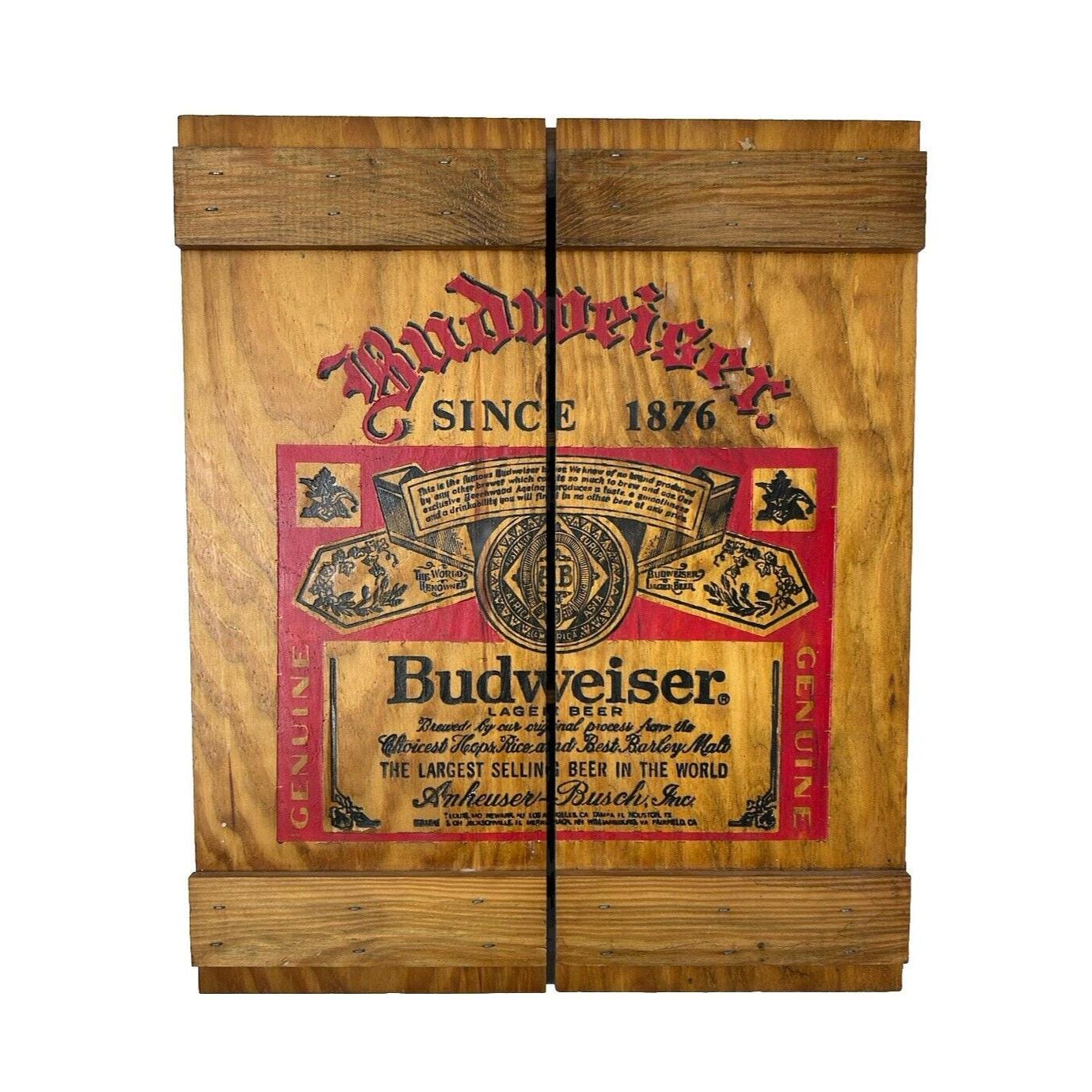 Budweiser Wood Crate - Etsy Budweiser Wood Crate - Etsy