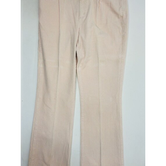 90s Womens 8 Wide Whale Corduroy Chino Pants Blus… - image 3