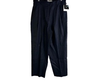 NOS 90s Womens 16 Linen Pleated High Rise Pants Old Money Capsule, Womens Linen Pants, Vintage Pleated Linen Pants, Womens Trousers