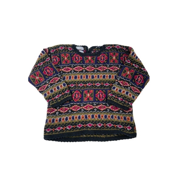 90s Streetwear Womens Large Floral Knit Coogi Sty… - image 1