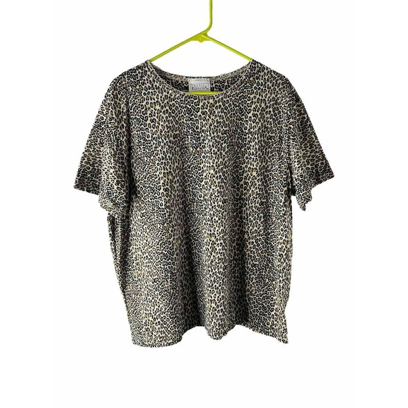 women's White baggy T-shirt Anti You Large Print front and back