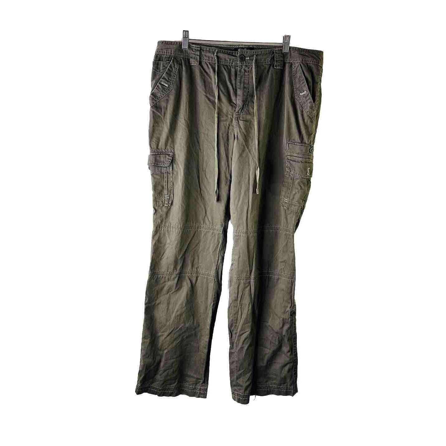90s Eddie Bauer Womens 16 Baggy Cargo Chino Convertible