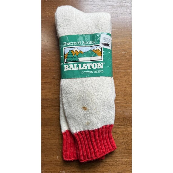 Deadstock Vintage 90s Thermal Boot Tube Socks USA Mens 10-13, Vintage Tube Socks, Mens Thermal Socks, 90s Boot Socks