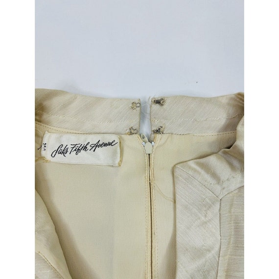 1970s Saks Fifth Avenue Orange Silk Crop Vest
