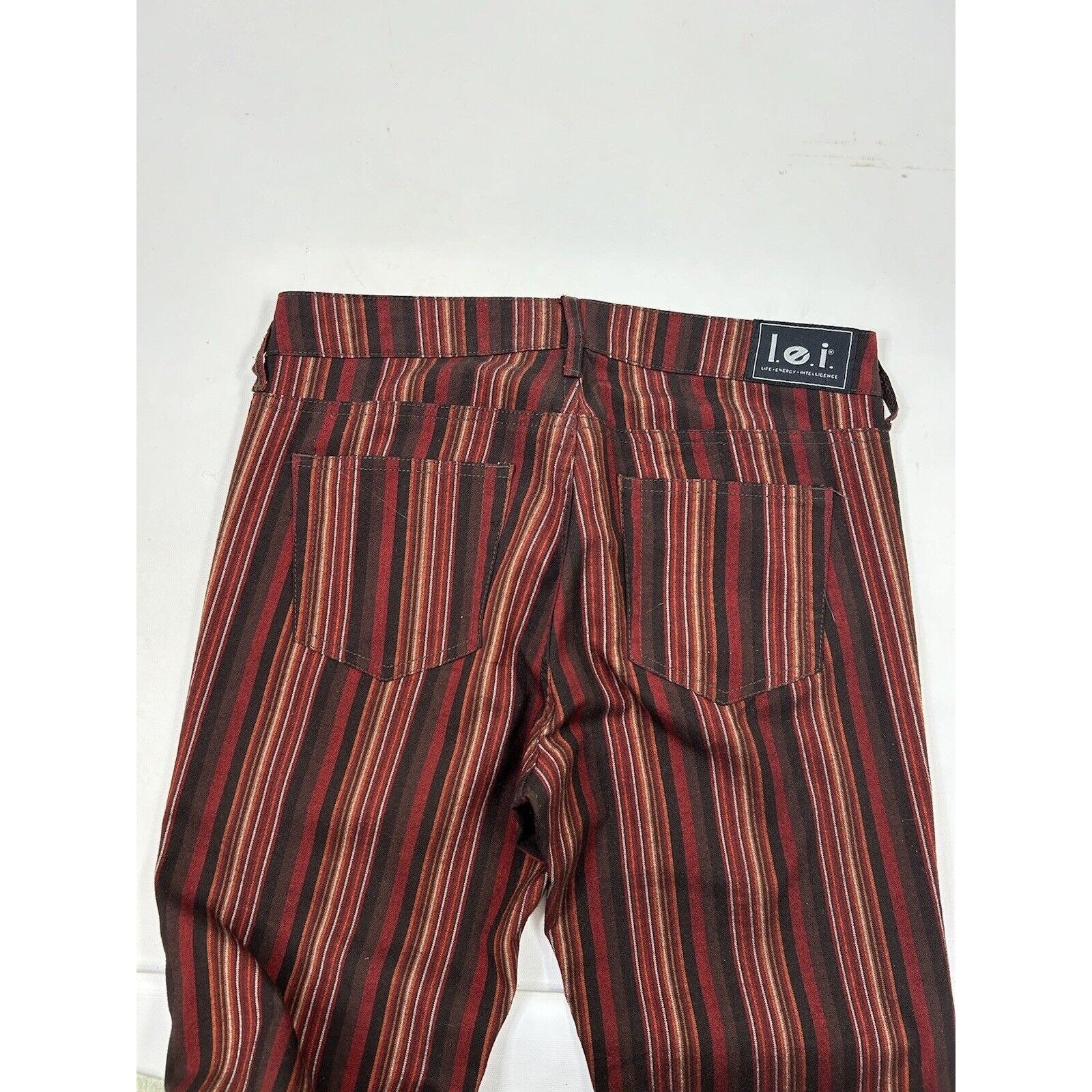 Y2K Womens Medium Rainbow Stripe Trouser Pants LEI Grunge, Y2K LEI ...