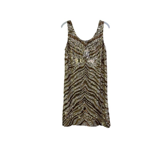 Deadstock Y2K Cache Womens Large Sequin Animal Pr… - image 1