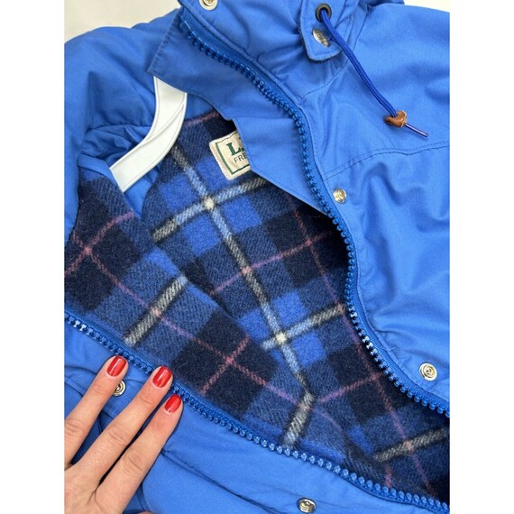 Buy 90s L.L. Bean Womens Small Blanket Lined Flannel Parka Winter  