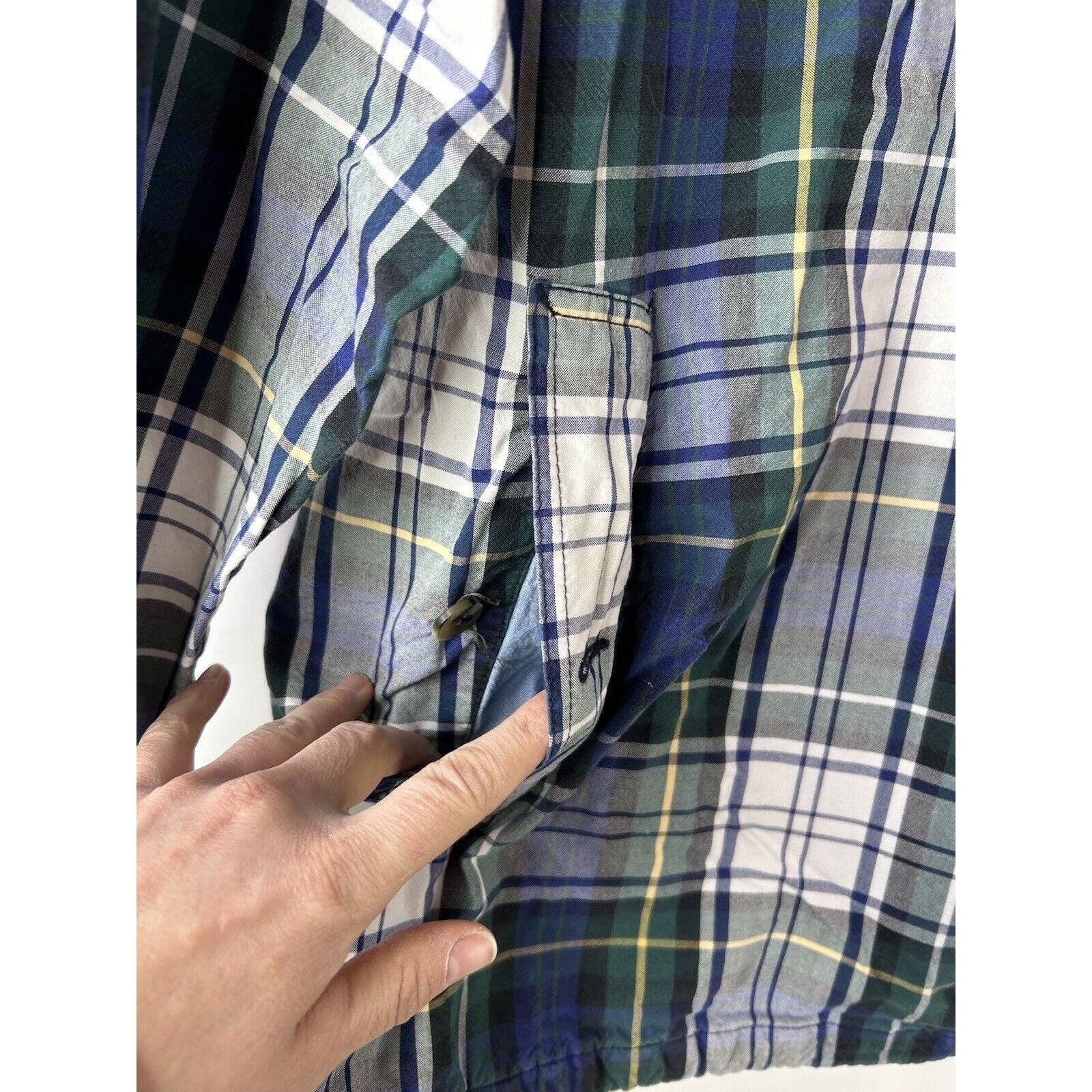 トップス Eddie Bauer Madras Plaid Anorak Jacket トップス Eddie Bauer Madras Plaid Anorak Jacket Vintage
