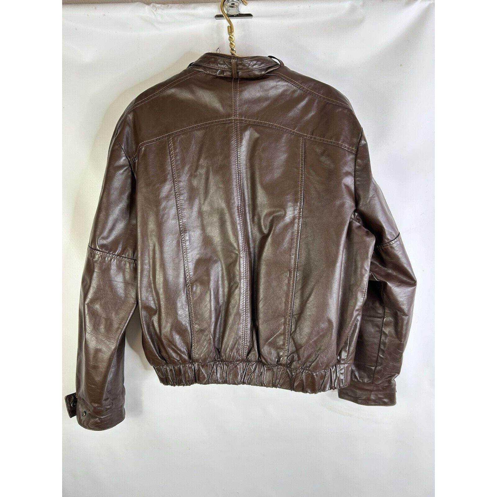 80s Angel Skin Nappa Leather Grais Bomber Jacket Pile Lined 44
