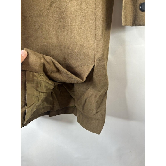 80s Womens 6 Wool Turtleneck Button Cuff Structur… - image 6