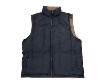 Vintage 1990s Eddie Bauer EBTEK Goose Down Reversible Puffer Vest