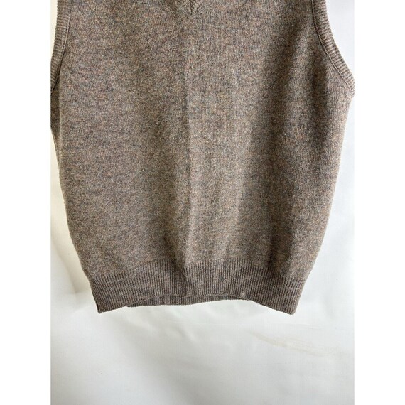 90s Pendleton Virgin Wool Blank Knit Sweater Vest… - image 3