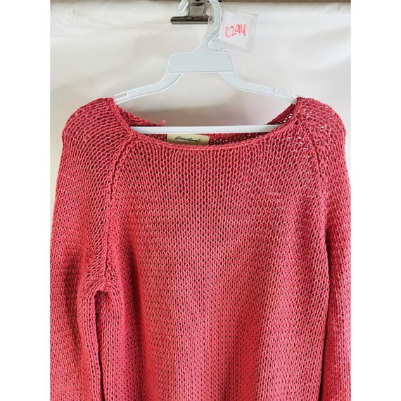 90s Eddie Bauer Womens Large Cotton Open Knit Bag… - image 5