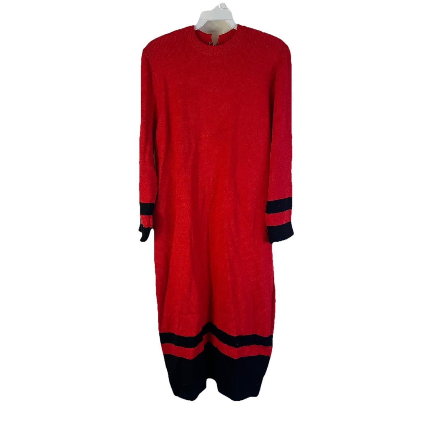 Red St John Dress - Etsy