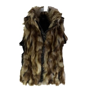 ジャケット・アウター 00s y2k archive guess fur down vest archive 00s y2k fur down vest shell down jacketお兄系 ファー付き