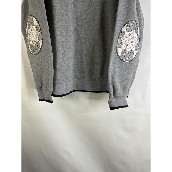 90s Womens Large Handmade Patchwork Elbow Pad Swe… - image 2