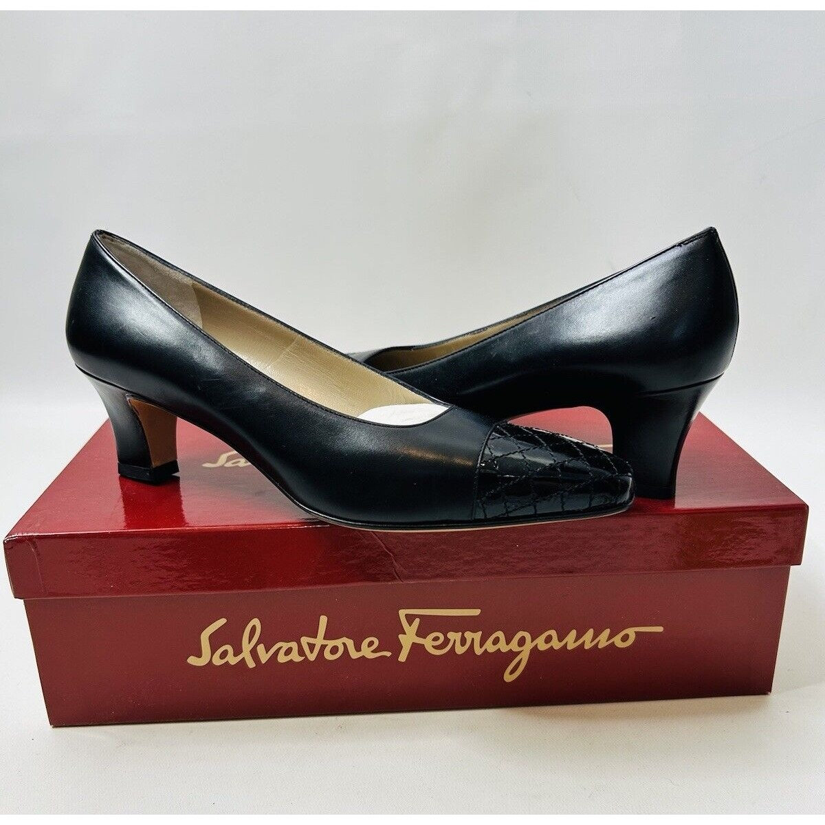 Ferragamo Kitten Heel - Etsy