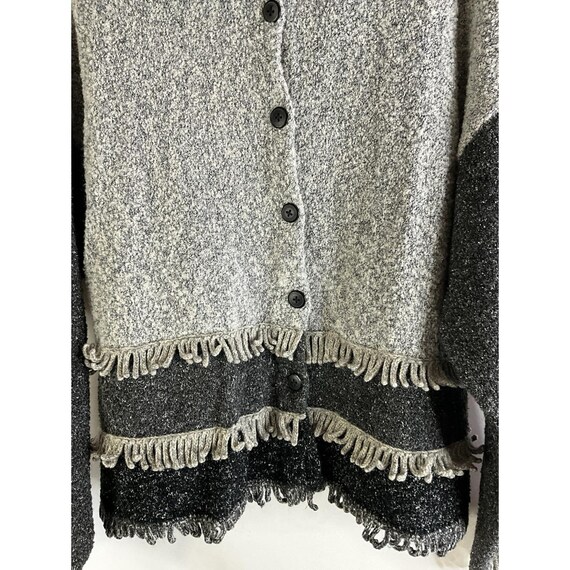 90s Design Options Womens Large Color Block Fring… - image 3