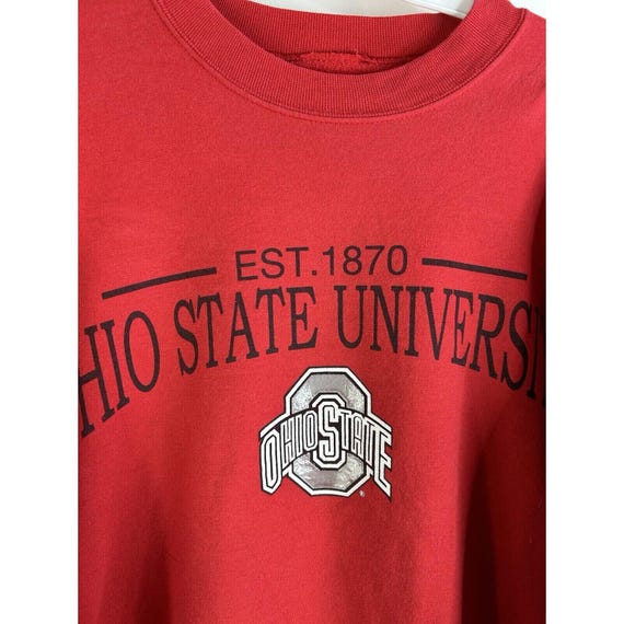 90s Mens Medium Ohio State University Faded Crewn… - image 4