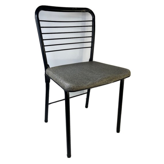 1950s Cosco Vinyl Padded Folding Metal Card Table Chairs Set of 4