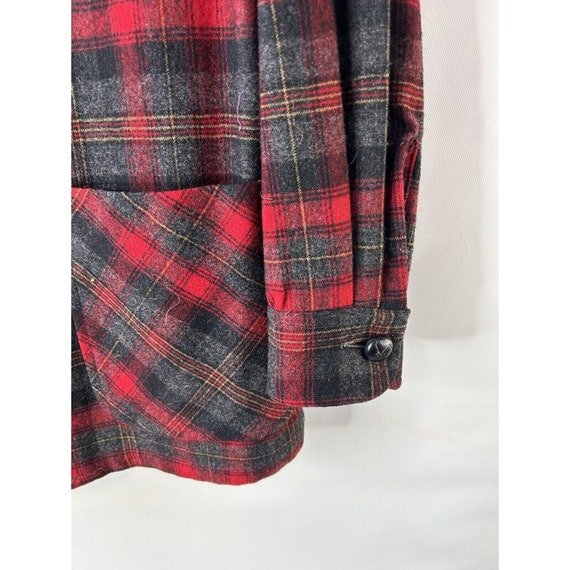 80s Pendleton Mens Small Virgin Wool Plaid Flanne… - image 8